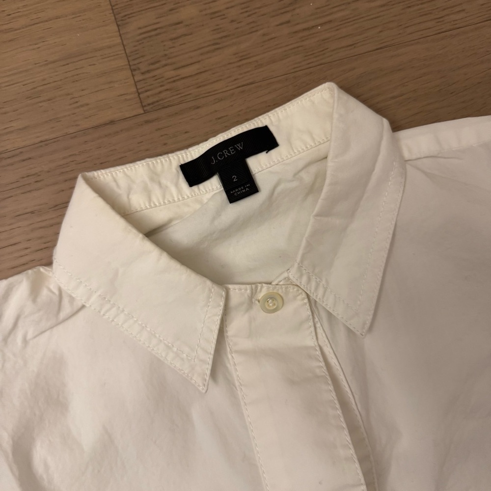 J. Crew Sleeveless White Blouse Size 2 - Picture 2 of 3